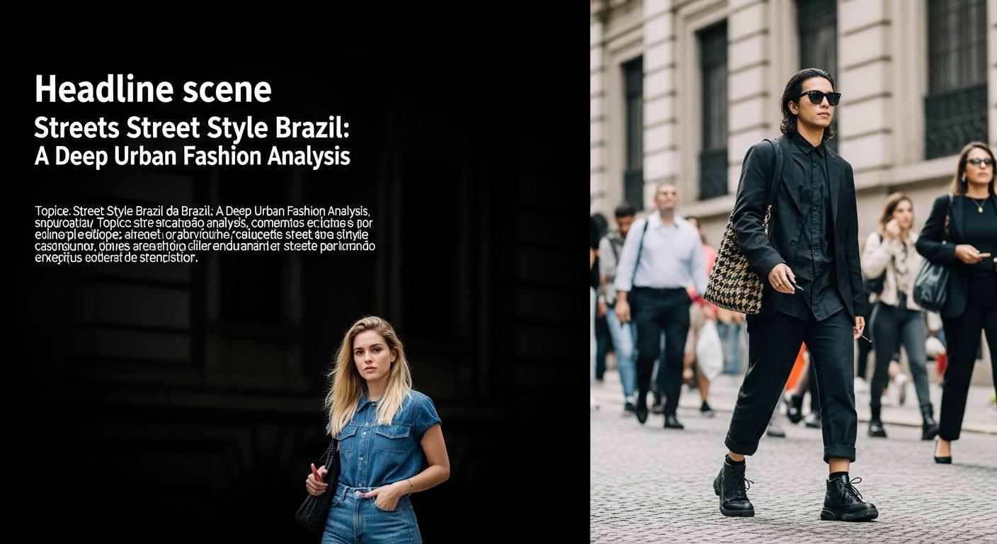 Brazilian street style crowd in a graffiti-rich urban setting, showcasing vibrant streetwear and layered outfits.