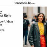 Brazilian street style scene with sangria-inspired outfits in an urban setting