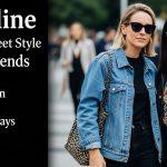 Rio street style scene with sangria-inspired burgundy and rose outfits against a colorful urban backdrop.