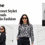 Brazilian street style models in sangria-toned outfits posing on an urban city street with vibrant textures.