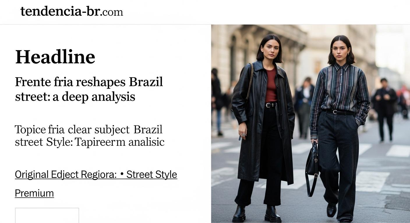 Frente fria reshapes Brazil street style: a deep analysis