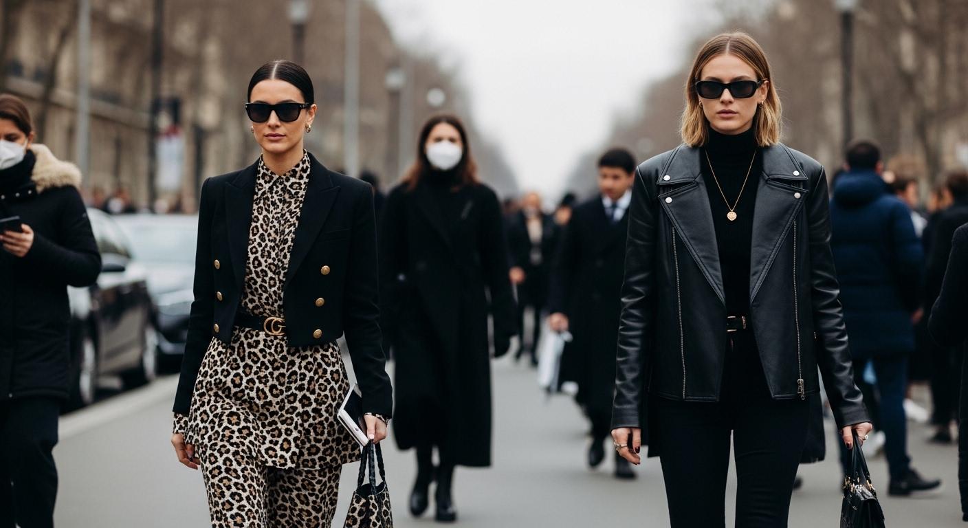 Paris Fashion Week street style scene viewed by a Brazilian audience