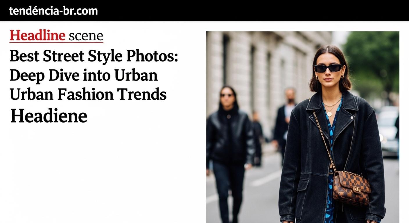 Brazilian street style collage with diverse outfits and urban textures.