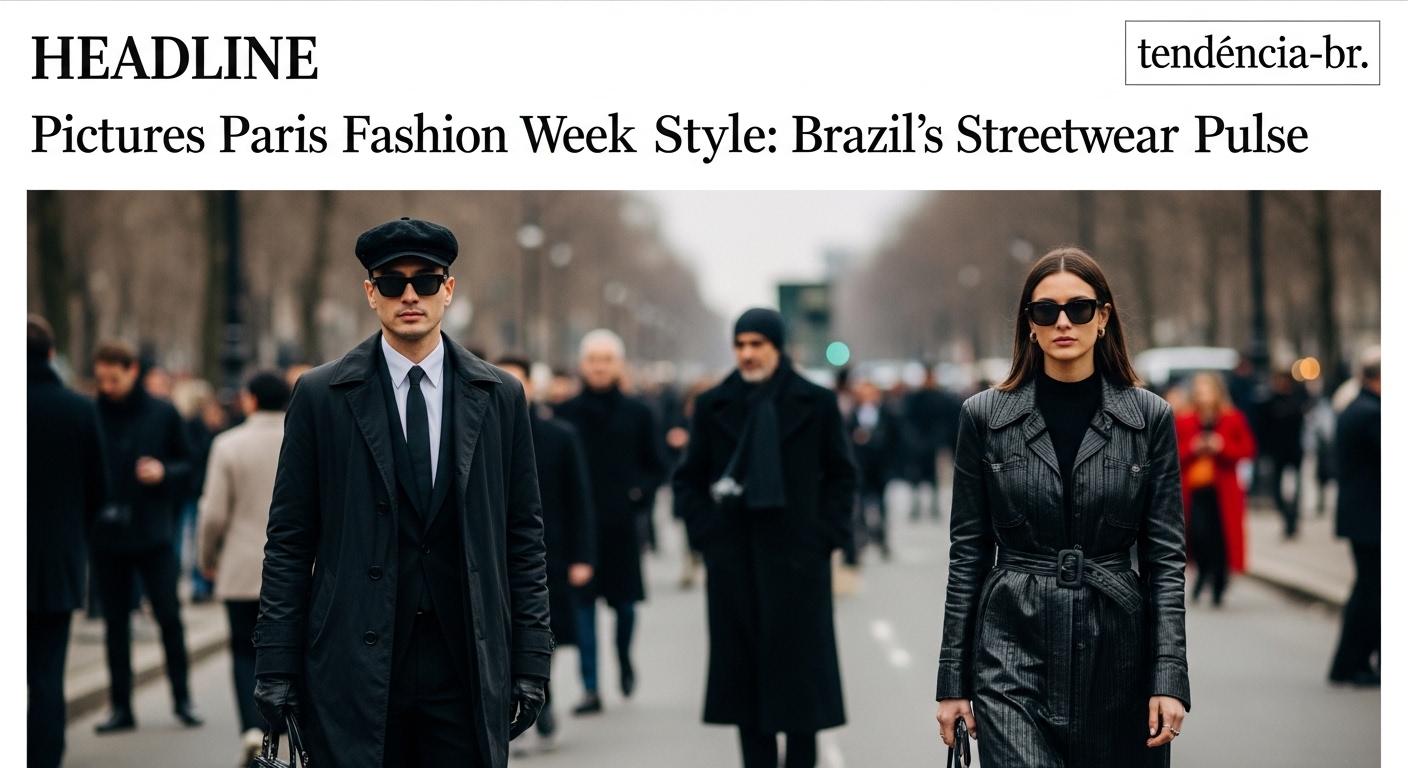 Street style crowd at Paris Fashion Week, bold outfits and varied textures.
