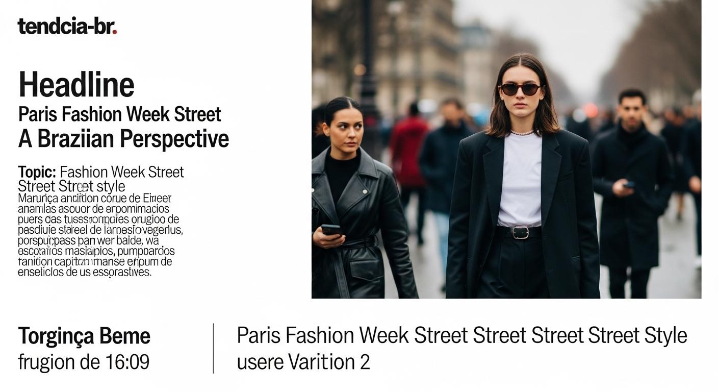 Street style at Paris Fashion Week featuring bold silhouettes and urban backdrop.