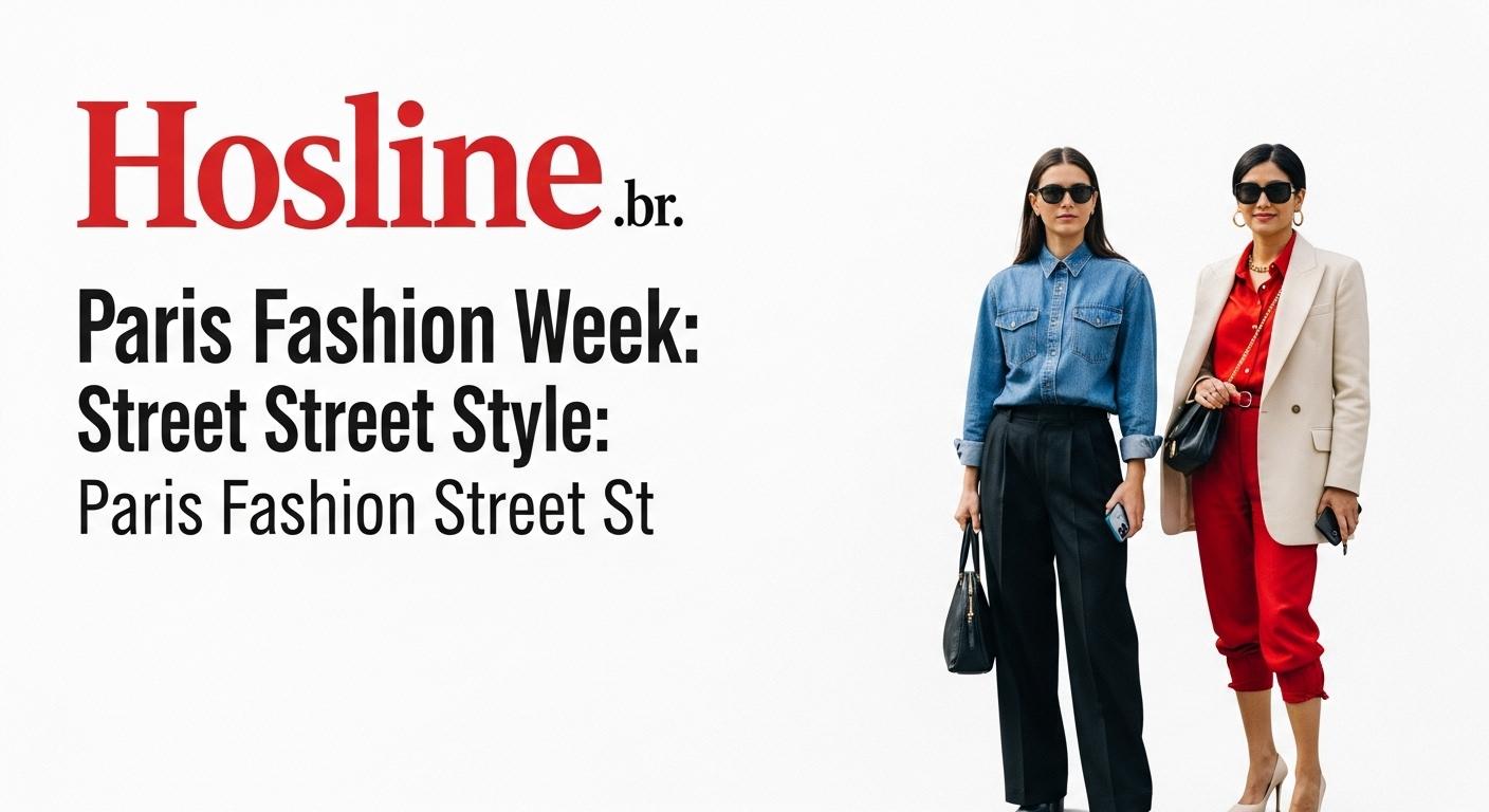 Street style outside Paris Fashion Week venue featuring bold color-block coats and sneakers